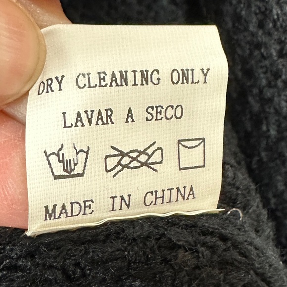 Becool‎ black Long Sleeve Open Cardigan Knit Sweater Sz S/M, GUC - Picture 3 of 5